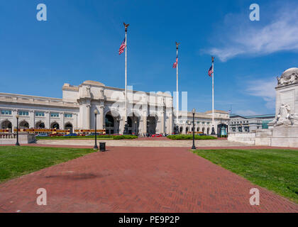 Blick auf den Union Station in Washington DC Stockfoto