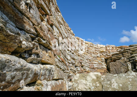 Auskragung Wand bei Broch von Gurness Stockfoto