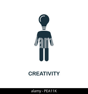 Kreativität Kreatives Symbol. Einfaches element Abbildung. Kreativität Konzept symbol Design von Soft Skills. Für mobile und web de verwendet werden. Stockfoto