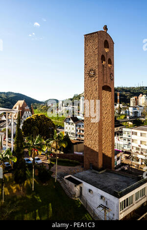 Sao Paulo Apostolo Kathedrale. Blumenau, Santa Catarina, Brasilien. Stockfoto