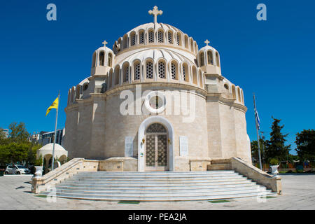 Sveti Konstantin und Helen Orthodoxe Kathedrale von Glyfada. Glyfada Kirche. Stockfoto