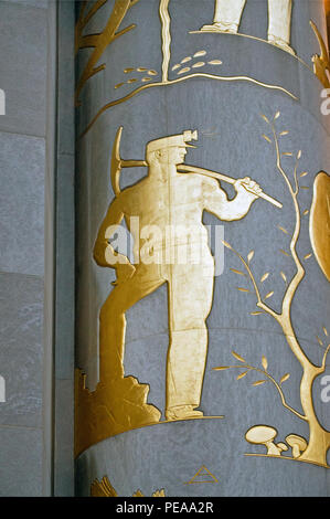 Brooklyn Public Library Türen NYC Stockfoto