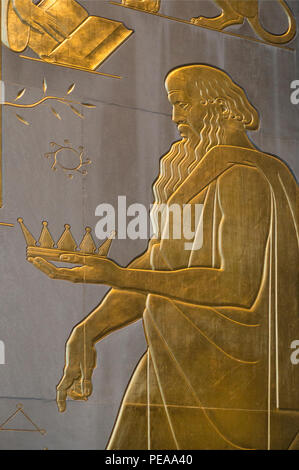 Brooklyn Public Library Türen NYC Stockfoto