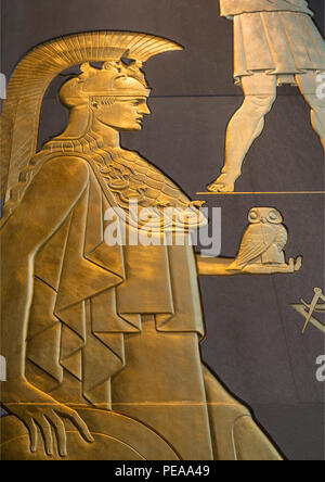 Brooklyn Public Library Türen NYC Stockfoto