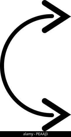 Flexibilität Symbol auf weißem Hintergrund, Vector Illustration eps 10. Stock Vektor