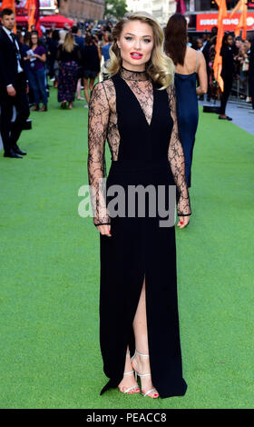 Emma Rigby Teilnahme an der Weltpremiere des Festival im Cineworld Leicester Square, London. Stockfoto