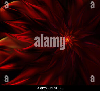 Eine abstrakte Computer generierten modernen fractal Design auf dunklem Hintergrund. Abstrakt fractal Farbe Textur. Digitale Kunst Abstrakte Form & Farben. Zusammenfassung Stockfoto