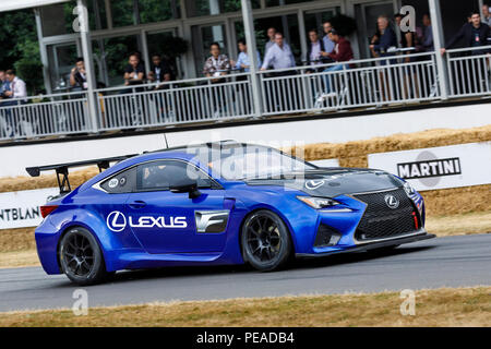 2018 Lexus RC-F Am Goodwood Festival 2018 von Geschwindigkeit, Sussex, UK. Stockfoto