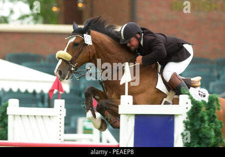 Die Nationalen, Spruce Meadows, Juni 2004, Direct Energy Grand Prix Stockfoto