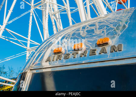 Airstream, Caravan, Namen, Zeichen Stockfoto