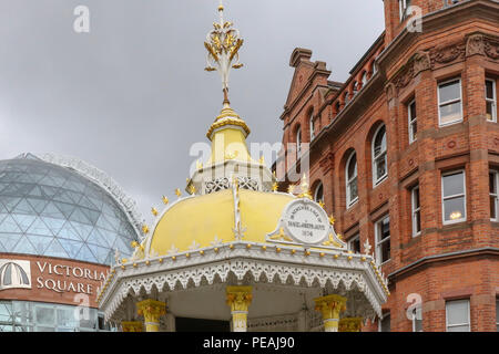 Die Jaffe Brunnen Belfast. Der viktorianische Memorial Fountain zu Daniel Joseph Jaffe in Victoria Square. Stockfoto