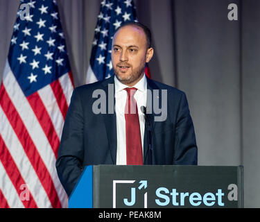 Botschafter Dr. Roland Zomlot, Chief Representative der palästinensischen Delegation in die Vereinigten Staaten, die im Rahmen der J Street nationale Konferenz in Stockfoto