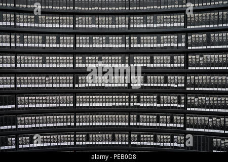 Die Halle der Namen, zum Gedenken an alle, die in den Holocaust starb, am Yad Vashem Holocaust Museum in Jerusalem. Aus einer Reihe von Reisen ph Stockfoto