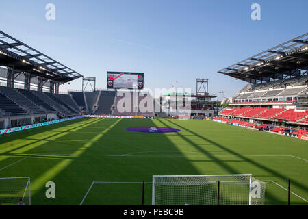 Washington, United States. 14. Juli 2018. Audi Feld ist vor dem Spiel zwischen DC United und Vancouver Whitecaps bei Audi Abgelegt in Washington, DC am 14. Juli 2018 gesehen. D.C. Dieser D.C. United ist erstes Spiel bei Audi. Credit: Foto Access/Alamy leben Nachrichten Stockfoto