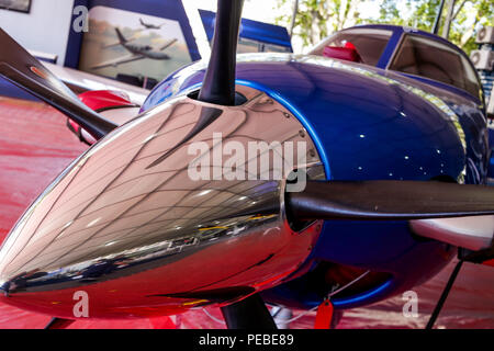 Sao Paulo, Brasilien. 14 Aug, 2018. Flugzeug ist bei LABACE Expo gesehen. LABACE ist einer von 4 NBAA Partner Events weltweit und ist die größte Business Aviation Event in Lateinamerika. Credit: Dario Oliveira/ZUMA Draht/Alamy leben Nachrichten Stockfoto