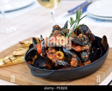 Muscheln saute (Ragout) Stockfoto