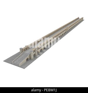 Si-o-seh Pol Brücke von 33 Bögen auf einem weißen. 3D-Darstellung Stockfoto