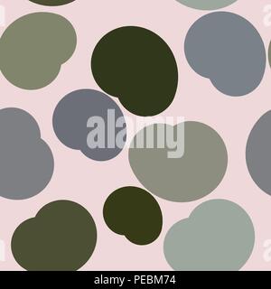 Nahtlose geometrische konzeptionellen Hintergrund Kreise oder Ellipsen Muster für Design. Vector Illustration Grafik. Stock Vektor