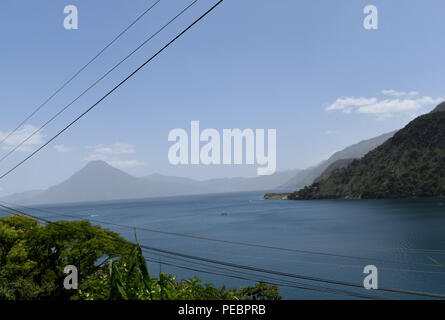 Schönen See von Pana in Guatemala, 14. Juli 2018. Stockfoto