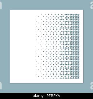 Ausschnitt Papier spitze Frame, Vector Illustration. Paper Lace Hintergrund, Vektor runde Vignette, ornamentalen Lacy runde Bilderrahmen. Abstrakte vintage Frame. Stock Vektor