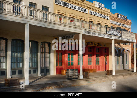 Gold Rush Era Supply Store, Sacramento Old Town, Kalifornien Stockfoto