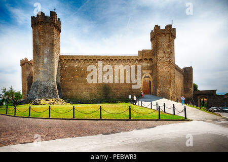 Festung von Montalcino, Toskana, Italien Stockfoto