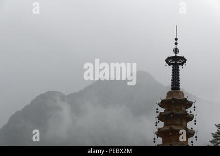 Pagode in Pohyon-sa, koreanischen buddhistischen Tempel in Hyangsan County, North Korea Stockfoto