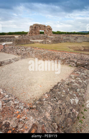 Wroxeter's Badehaus, Shropshire, Großbritannien Stockfoto