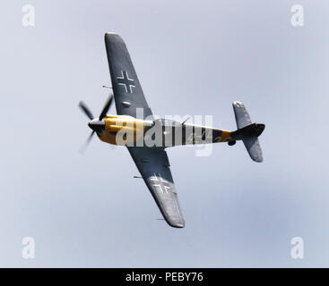 Die buchon war eine spanische Version der Deutschen Messerschmitt Bf 109 G Kämpfer war aber entweder durch eine Hispano Suiza oder Rolls-Royce Motor angetrieben. Stockfoto
