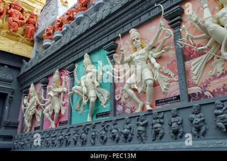 Die Sri Senpaga Vinyagar Tempel in Singapur. Stockfoto