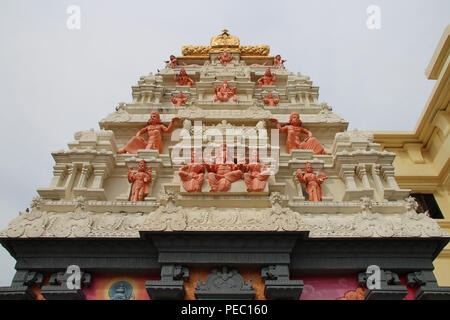 Die Sri Senpaga Vinyagar Tempel in Singapur. Stockfoto