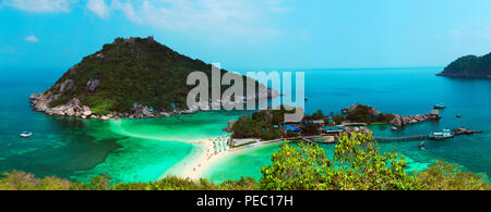 Blick auf die Insel Nangyuan vom 24. Januar 2015. Thailand Stockfoto