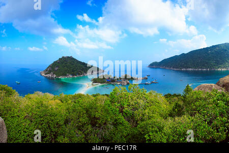 Blick auf die Insel Nangyuan vom 24. Januar 2015. Thailand Stockfoto