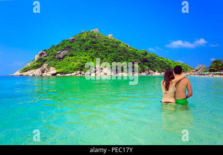 Blick auf die Insel Nangyuan vom 24. Januar 2015. Thailand Stockfoto