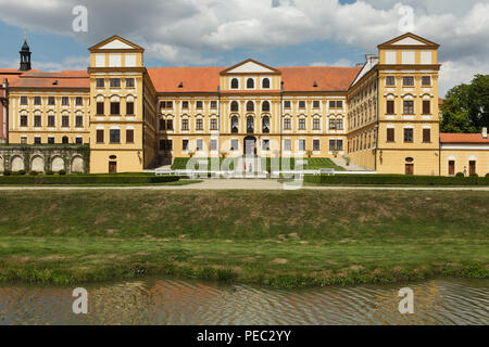 Schloss Jaroměřice (Zámek Jaroměřice) als der böhmische Versailles in Jaroměřice nad Rokytnou in Vysočina Region, Tschechische Republik bekannt. Stockfoto