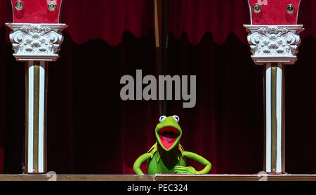 Die Muppets nehmen Sie die O2 mit einer Live Show mit: Kermit Wo: London, Großbritannien Wann: 13 Aug 2018 Quelle: John rainford/WANN Stockfoto