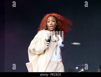 Lovebox Music Festival 2018 im Gunnersbury Park, London Mit: Sza Wo: London, Großbritannien Wann: 14 Aug 2018 Quelle: WENN.com Stockfoto