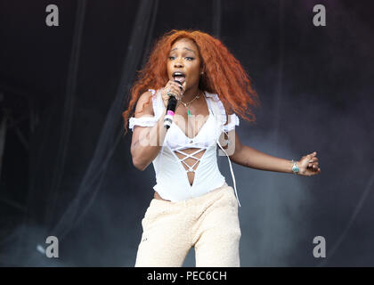 Lovebox Music Festival 2018 im Gunnersbury Park, London Mit: Sza Wo: London, Großbritannien Wann: 14 Aug 2018 Quelle: WENN.com Stockfoto