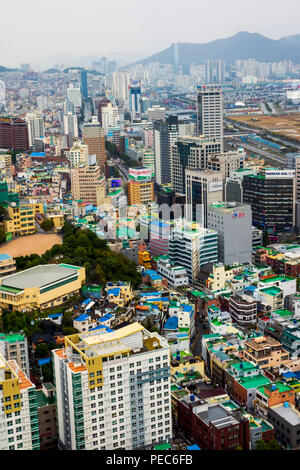 Anzeigen von Busan von Observatory Tower Pusan in Südkorea Asien Stockfoto