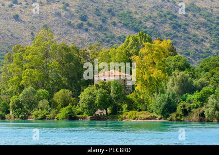 Venzian Wachtturm in Butrint, Butrint National Park, in Saranda, Albanien Qark Vlora Stockfoto