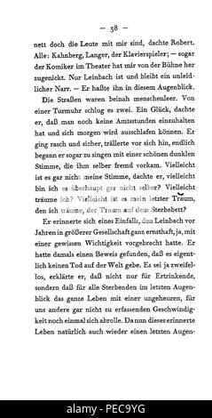 Arthur Schnitzler: Flucht in die Finsternis - 038. Stockfoto