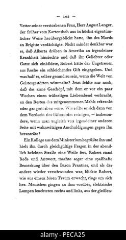 Arthur Schnitzler: Flucht in die Finsternis - 102. Stockfoto