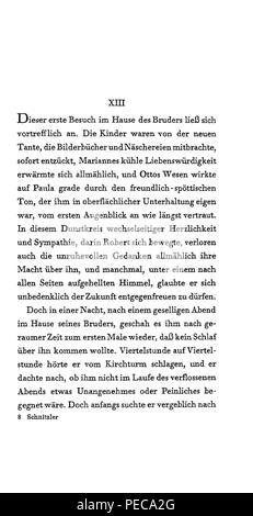 Arthur Schnitzler: Flucht in die Finsternis - 113. Stockfoto