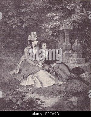 Arthur v. Ramberg - Caroline und der Prinz im Park von Pyrmont. Stockfoto