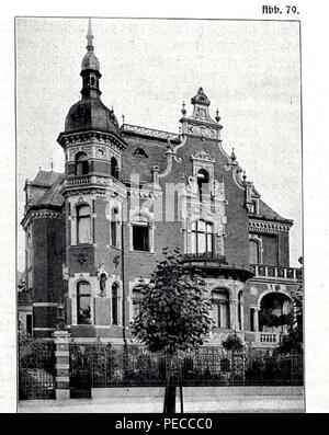 Arwed Rossbach und seine Bauten, Berlin 1904, Leipzig Villa Rehwoldt. Stockfoto