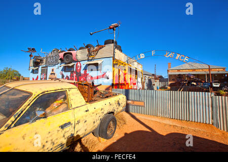 Bild in der historischen Stadt von Silverton in New South Wales in Australien in der Nähe von Broken Hill genommen Stockfoto