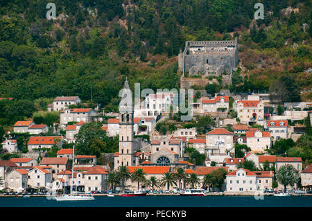 Perast, Bucht von Kotor, Montenegro Stockfoto