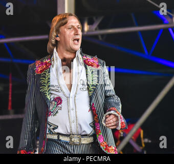 Deutschland, Ebern, Eyrichshhof Schloss, 26. Juli 2018, Dieter Thomas Kuhn & Band - Open Air 2018 - Bild: Dieter Thomas Kuhn Credit: alamy Unterhaltung / Stockfoto