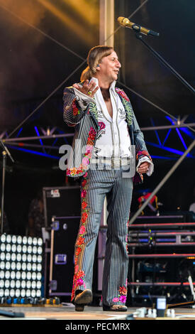 Deutschland, Ebern, Eyrichshhof Schloss, 26. Juli 2018, Dieter Thomas Kuhn & Band - Open Air 2018 - Bild: Dieter Thomas Kuhn Credit: alamy Unterhaltung / Stockfoto