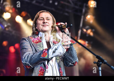 Deutschland, Ebern, Eyrichshhof Schloss, 26. Juli 2018, Dieter Thomas Kuhn & Band - Open Air 2018 - Bild: Dieter Thomas Kuhn Credit: alamy Unterhaltung / Stockfoto